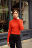 Terracotta Mohair Knit Sweater