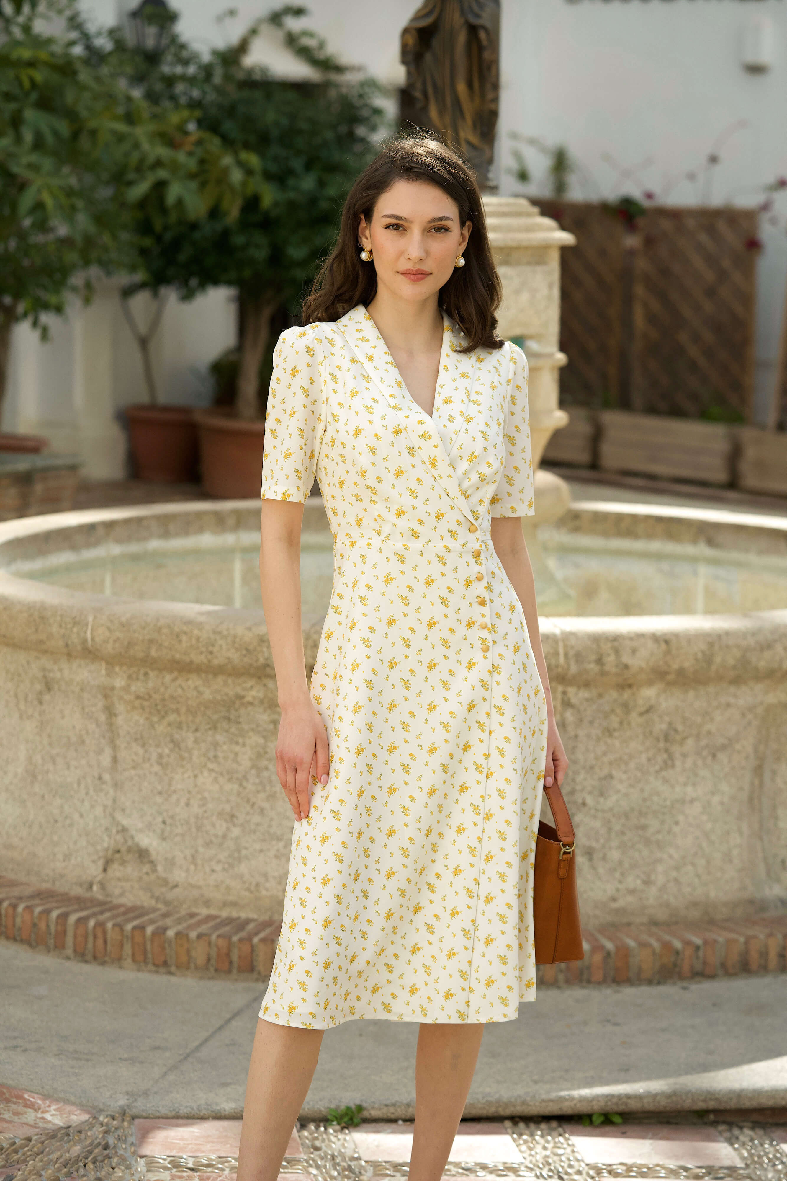 Gracelyn V-neck Wrap Dress – Gaâla Gracelyn V-neck Wrap Dress – Gaâla