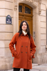 Francine Short Trench Coat Coats Gaâla Rust XXS Made-to-order