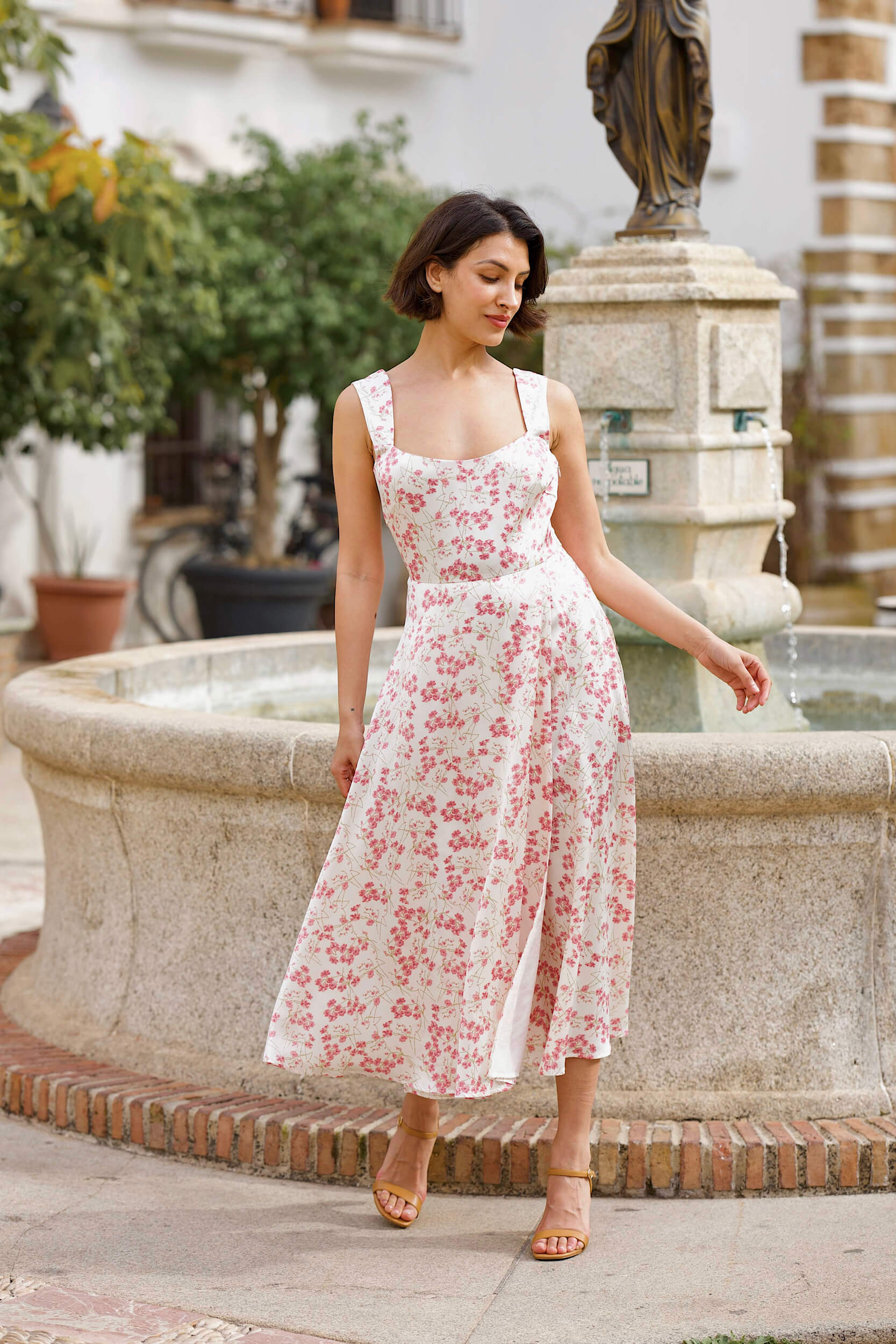 Freya Silk Dress Dresses Gaâla Sakura print XXS Made-to-order