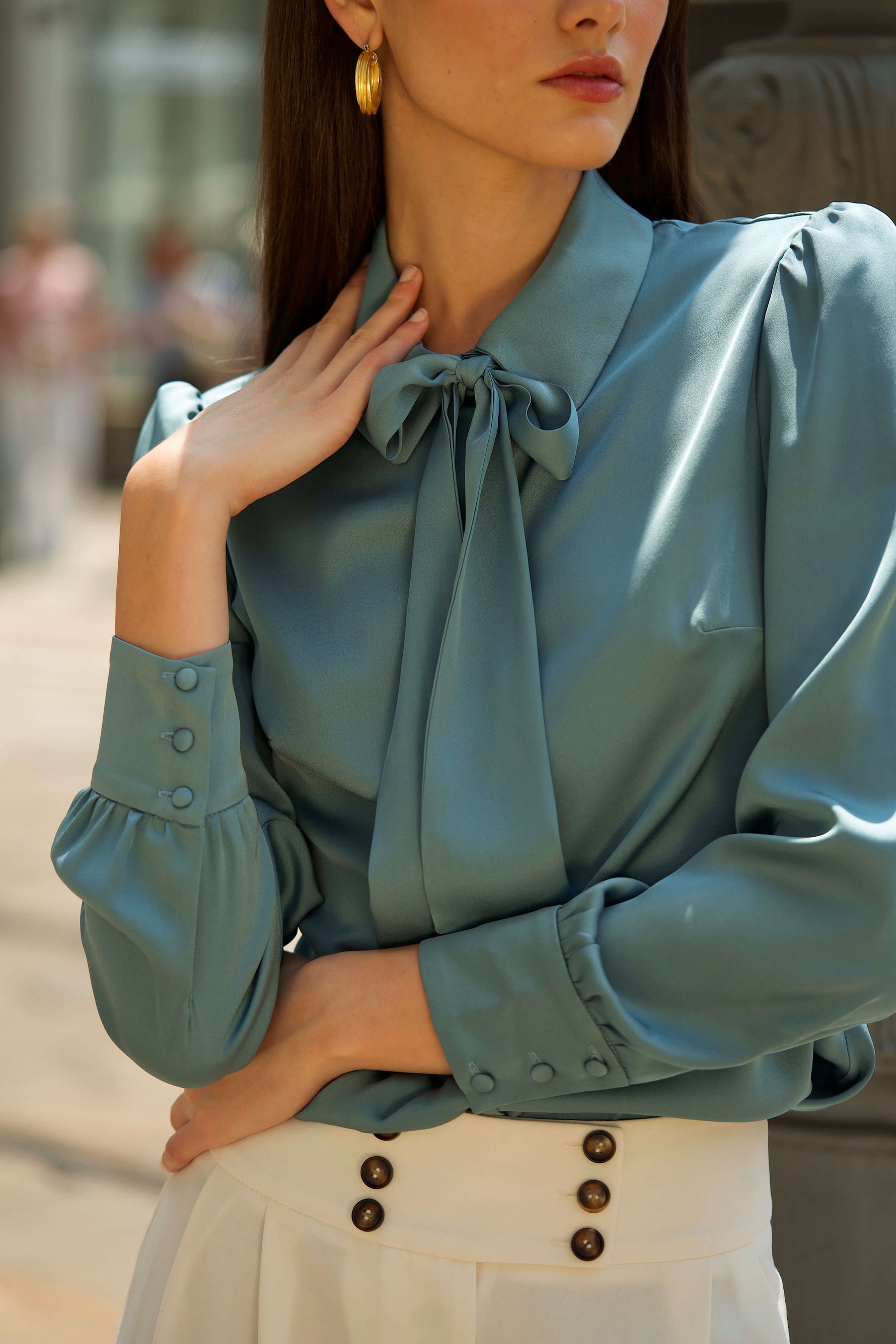 Long Sleeve Silk Blouse Chloe GaÂla Gaâla 7775