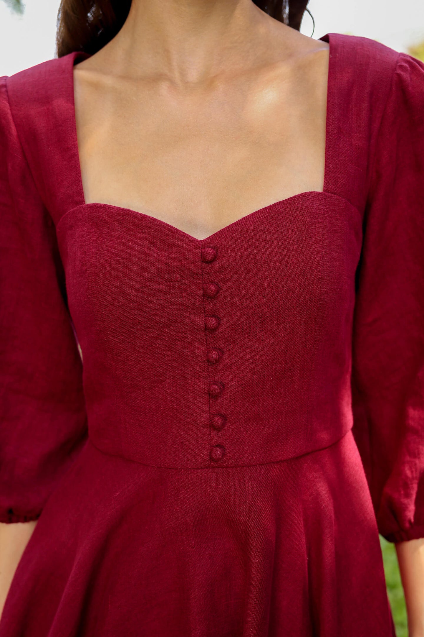 Bardot Linen Dress