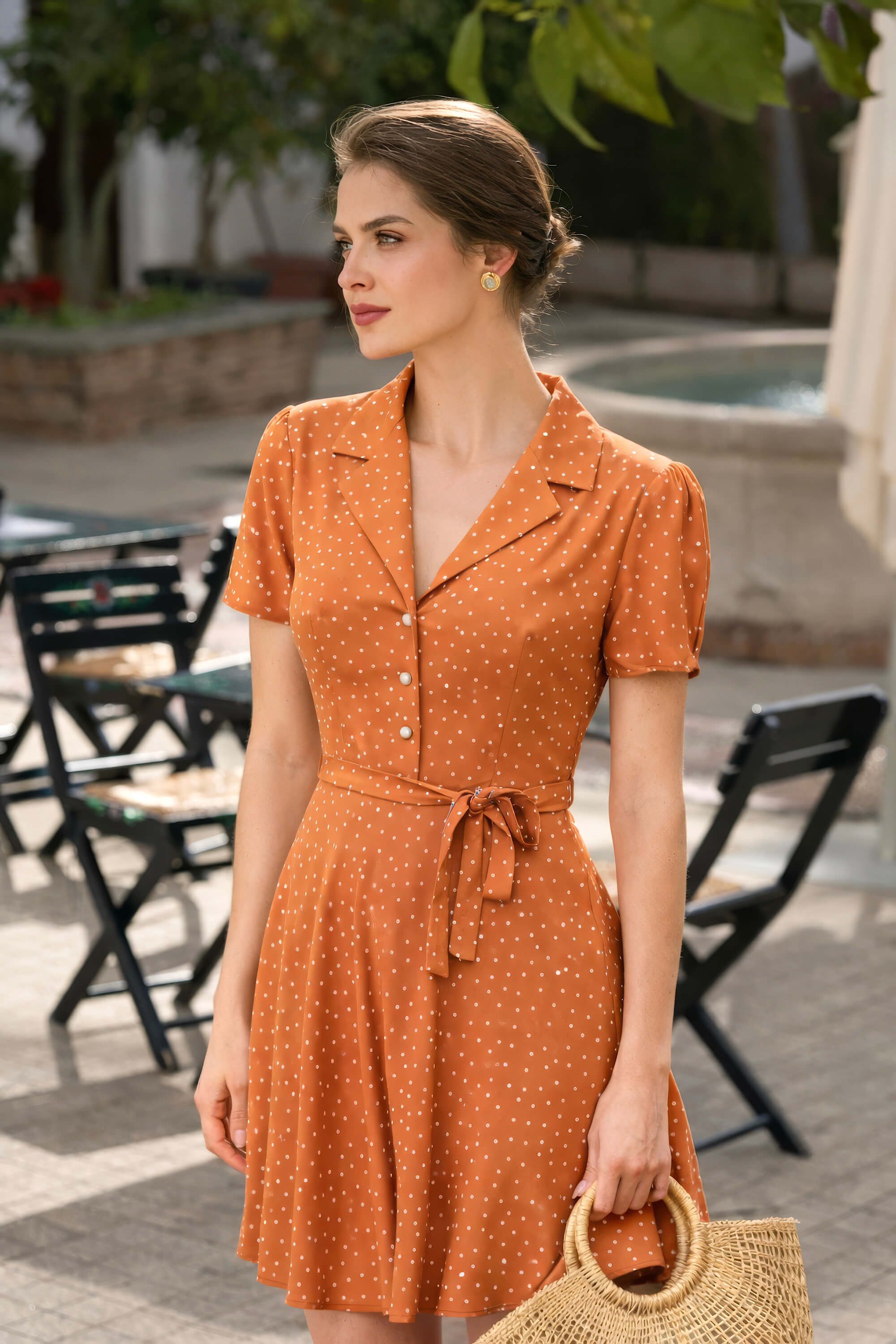 Polka-Dot Dress Belle – Gaâla Polka-Dot Dress Belle – Gaâla