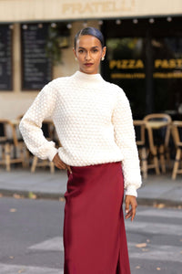 Aurelia Slip Skirt Skirts Gaâla Bordeaux 32 Made-to-order