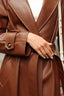 Nadine Faux Leather Trench Coat