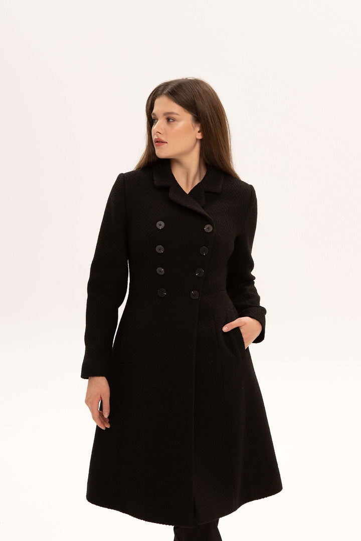 Tweed Double Breasted Coat Isabella – GAÂLA – Gaâla