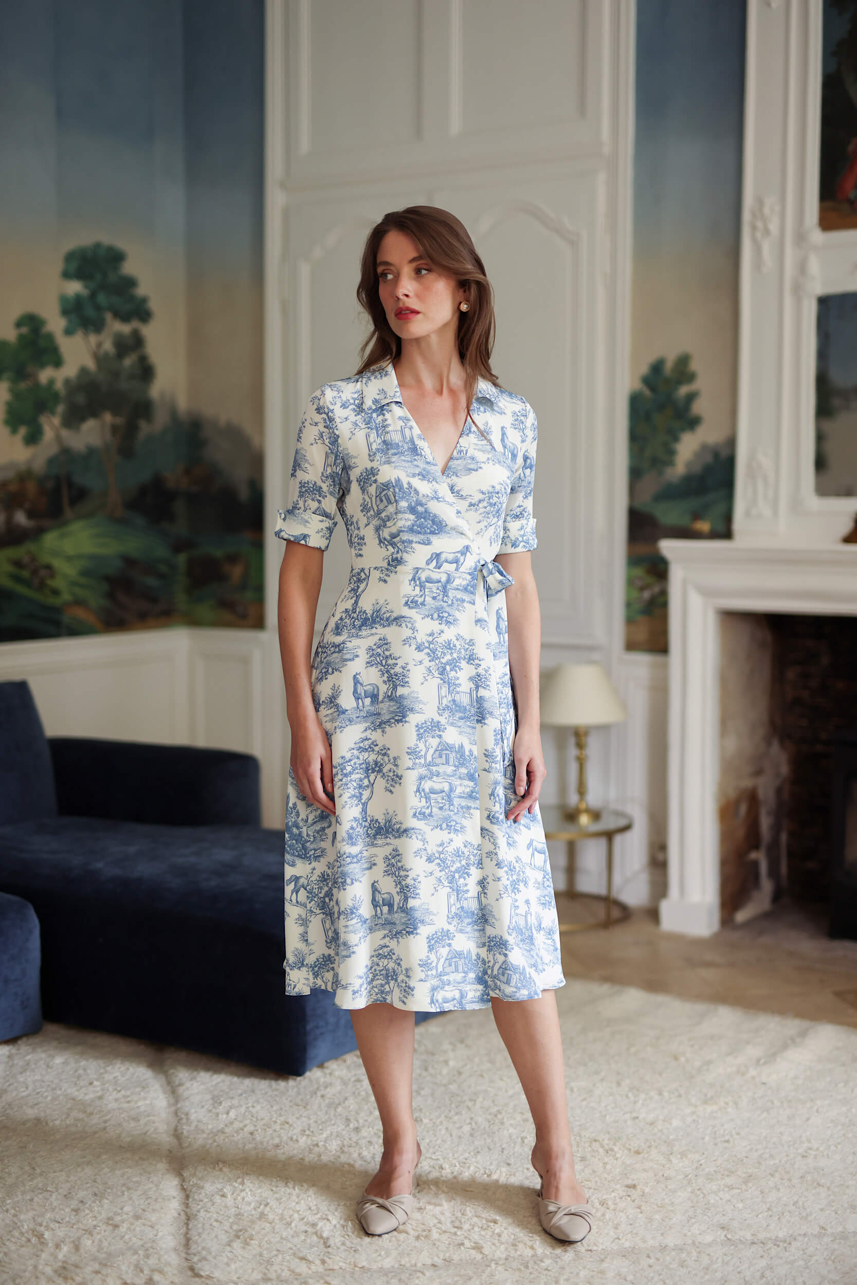 Toile De Jouy Dress Elsie Gaala
