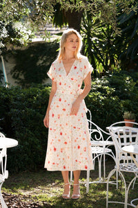 Melissa Wrap Dress Dresses Gaâla Multifloral XXS In stock