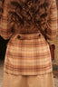 women's brown plaid blazer
